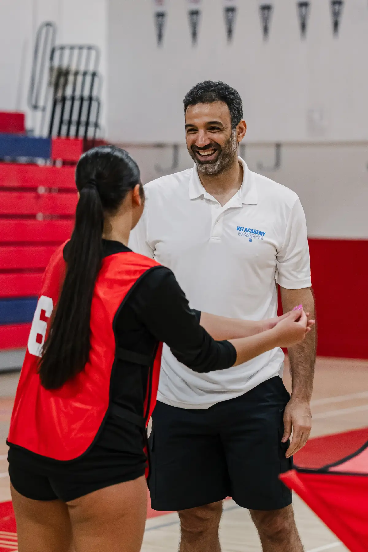Coach Shiari coaching at OCVA summer camp