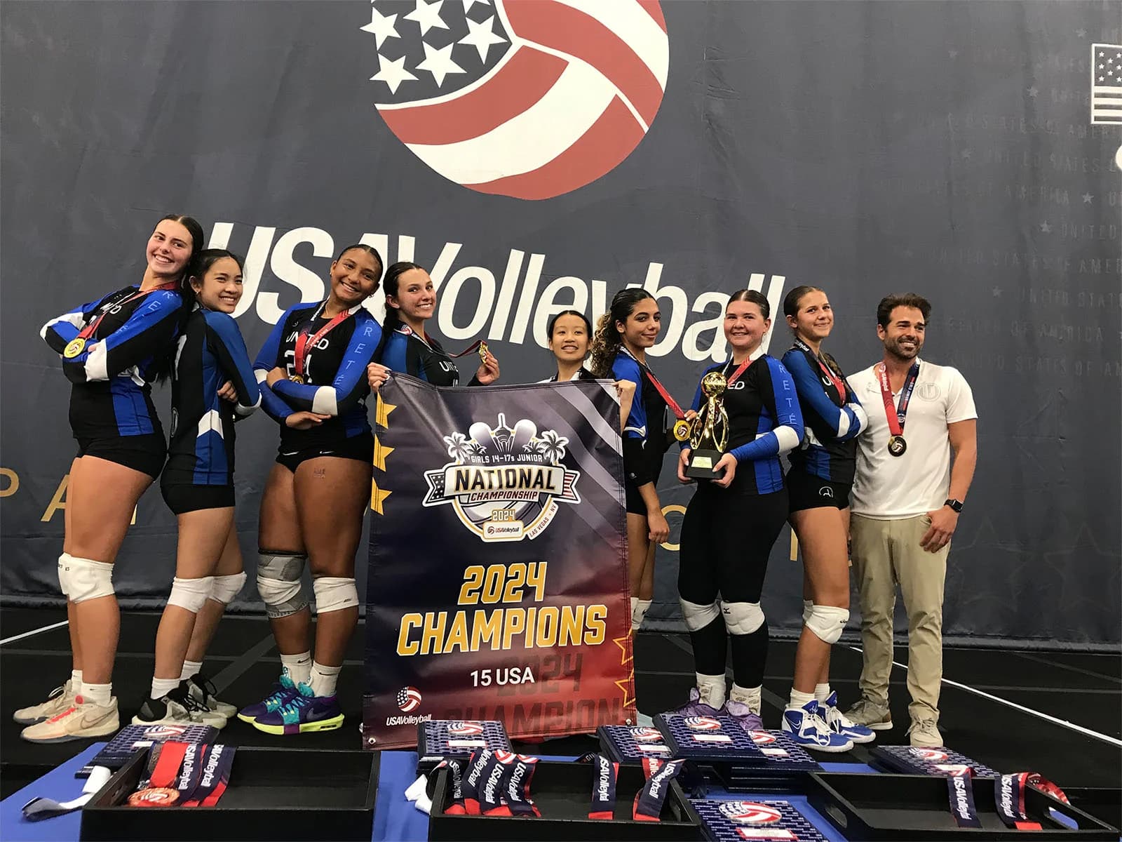 United OC team at USA Volleyball Nationals