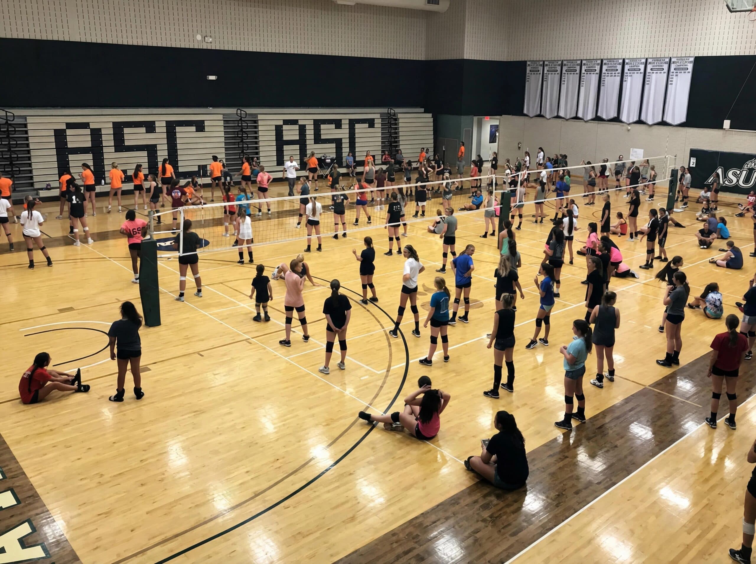 OCVA Orange County Volleyball Association training session in Orange