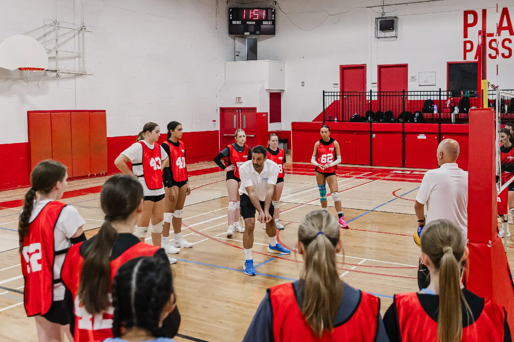 OCVA Orange County Volleyball Association competitive match in Orange