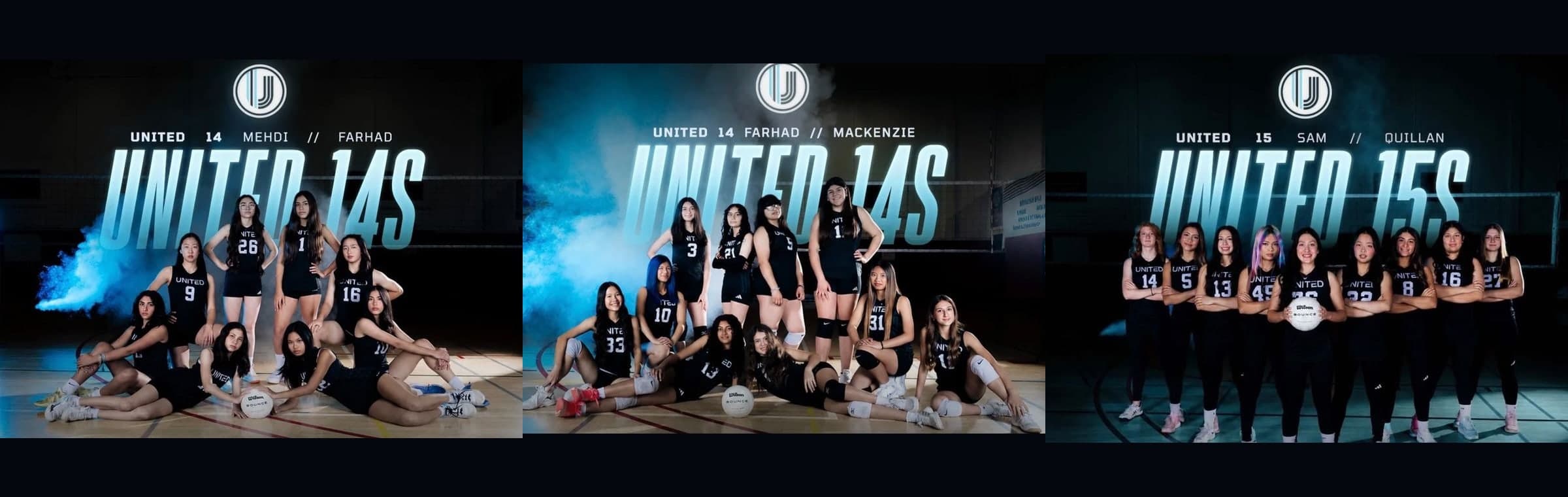 United OC club volleyball teams for the 2026-27 season - 14U and 15U girls squads of the Orange County Volleyball Association