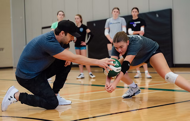 OCVA Orange County Volleyball Association private volleyball training session