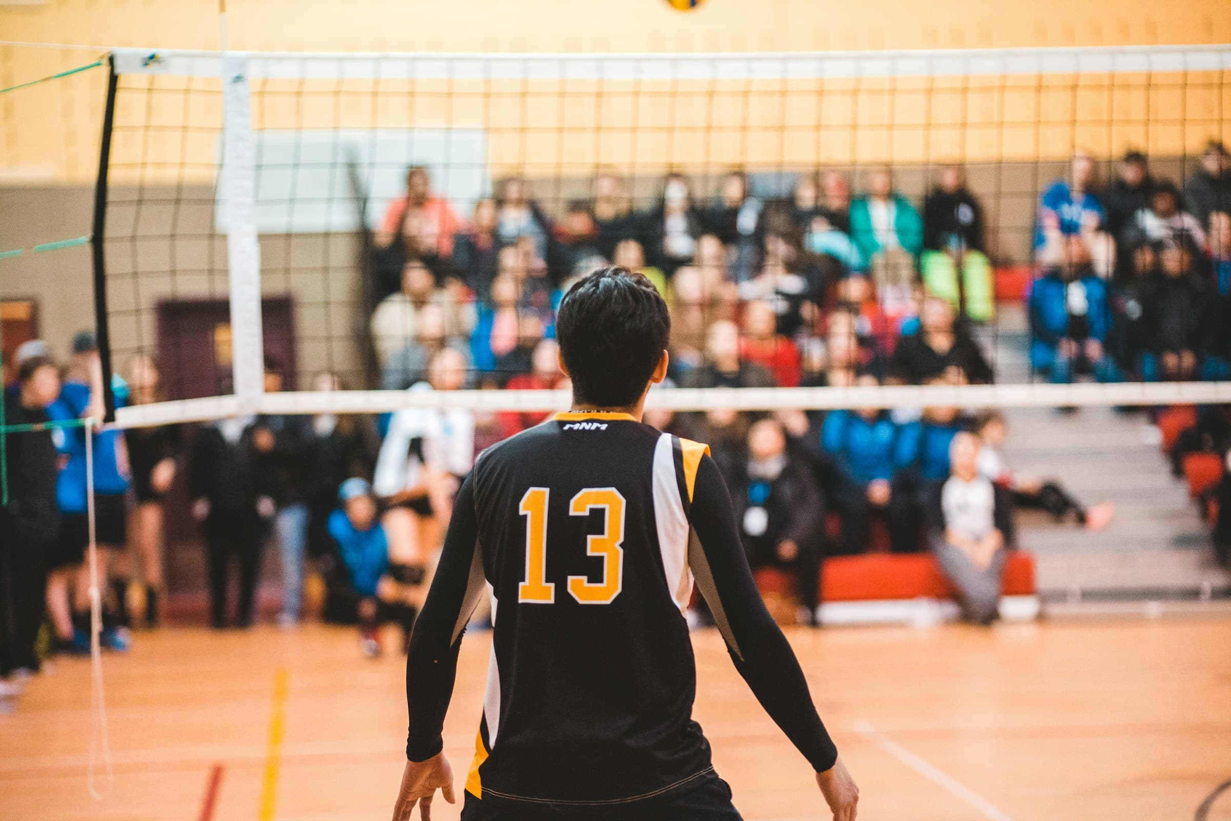 Youth volleyball athletes